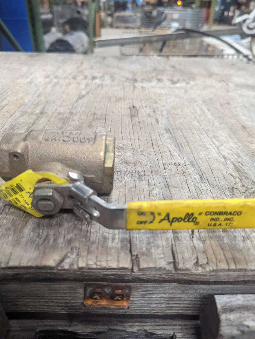 Apollo 77-144-27 FNPT Brass Ball Valve Inline 3/4 in. - New Surplus