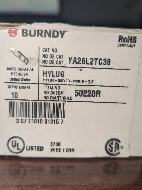 Burndy YA26L2TC38 Hylug