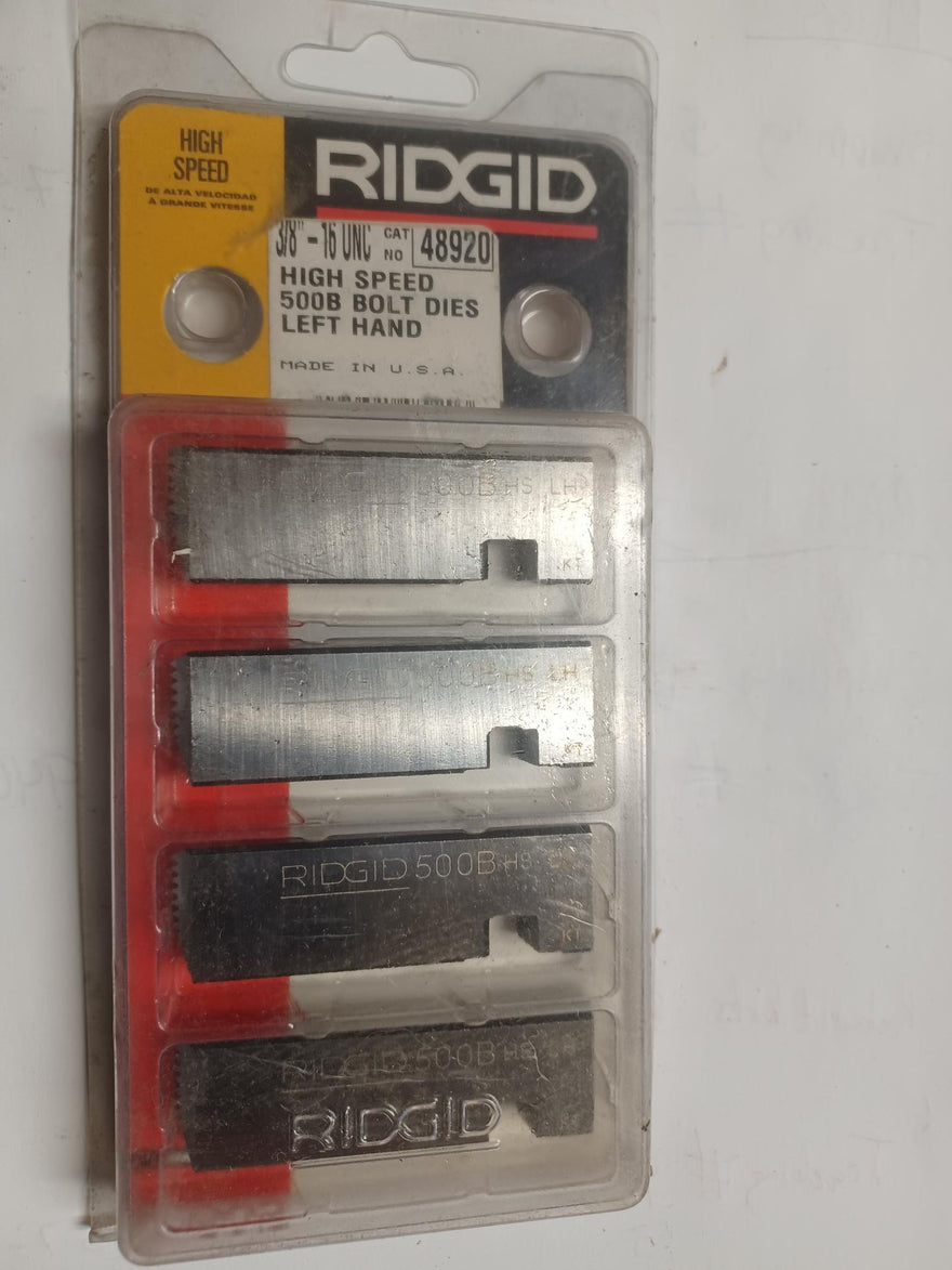 Ridgid 48920 High Speed 500B Dies - New Surplus