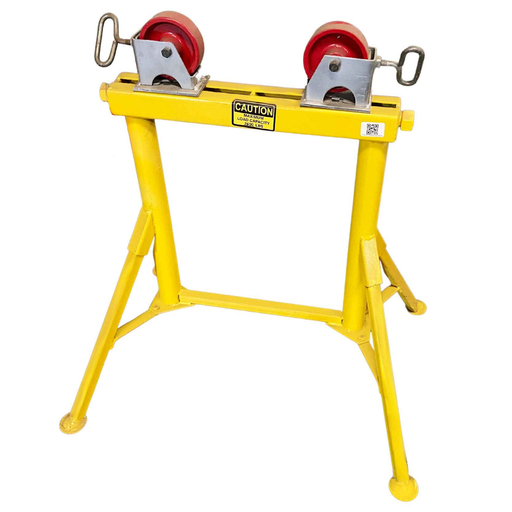 Sumner 780365 ST-601 Adjust-A-Roll Pipe Stand with Steel Wheels- Reconditioned  with 1 yr Operational Warranty