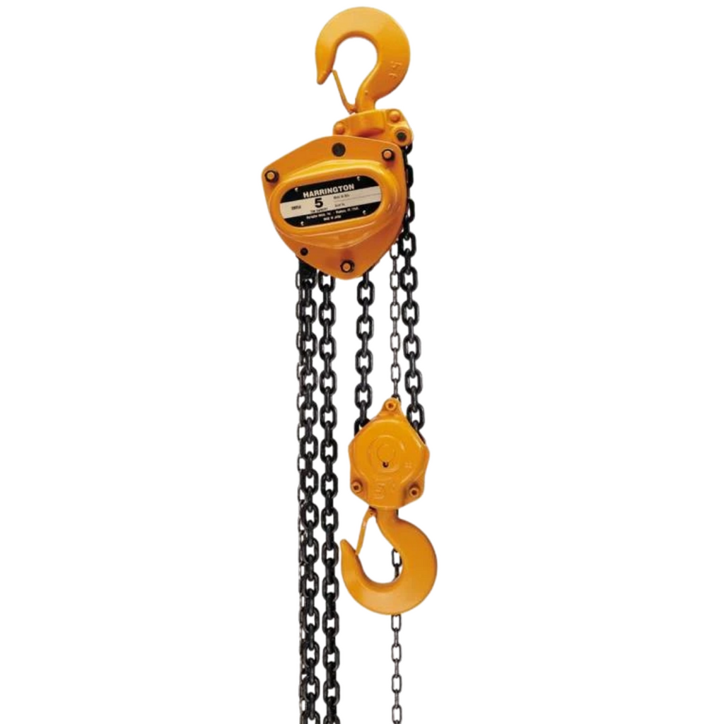 Harrington 1-1/2 Ton Chain Fall Hand Chain Hoist with 20FT Chain - Remanufactured - General Equipment & Supply