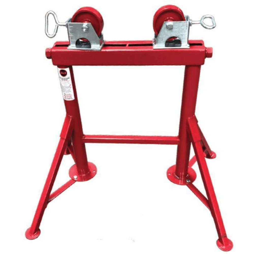 B&B 4300 Adjustable Four Leg Pipe Roller with Steel Wheels- Remanufactured - General Equipment & Supply