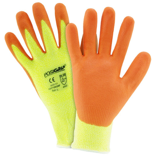 West Chester HVY710HSNF Hi Vis Foam Nitrile Palm Coated Gloves