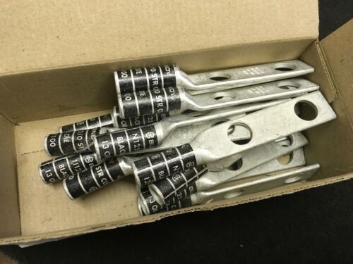 BURNDY YAZ262N 2-Hole Compression Lug With Inspection Window, 10 PER BOX-New Surplus