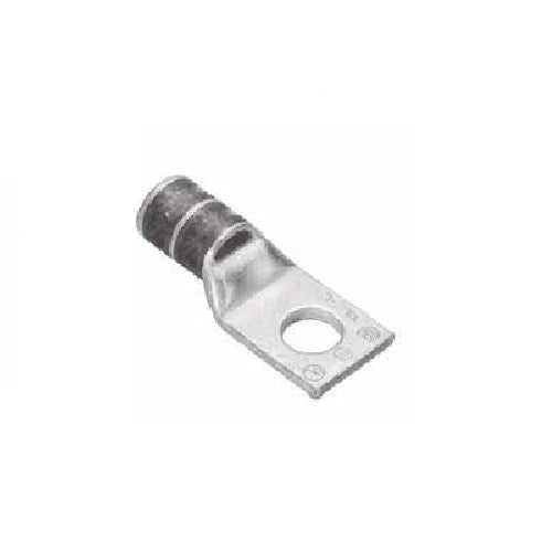 Burndy YA26LBOX 2/0 AWG 3/8" Stud 1 Hole Short Barrel Copper Lug Inspection Window, 10 PER BOX-NEW SURPLUS