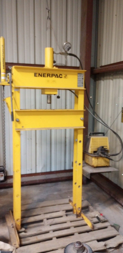 Enerpac iph030d14-2 30 Ton H-Frame Press with Pump (Function Tested) Used