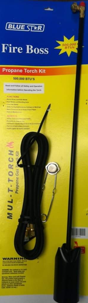 TECHNIWELD BLUESTAR FIRE BOSS PROPANE WEED BURNER 33" TORCH KIT HOSE STRIKER   NEW SURPLUS