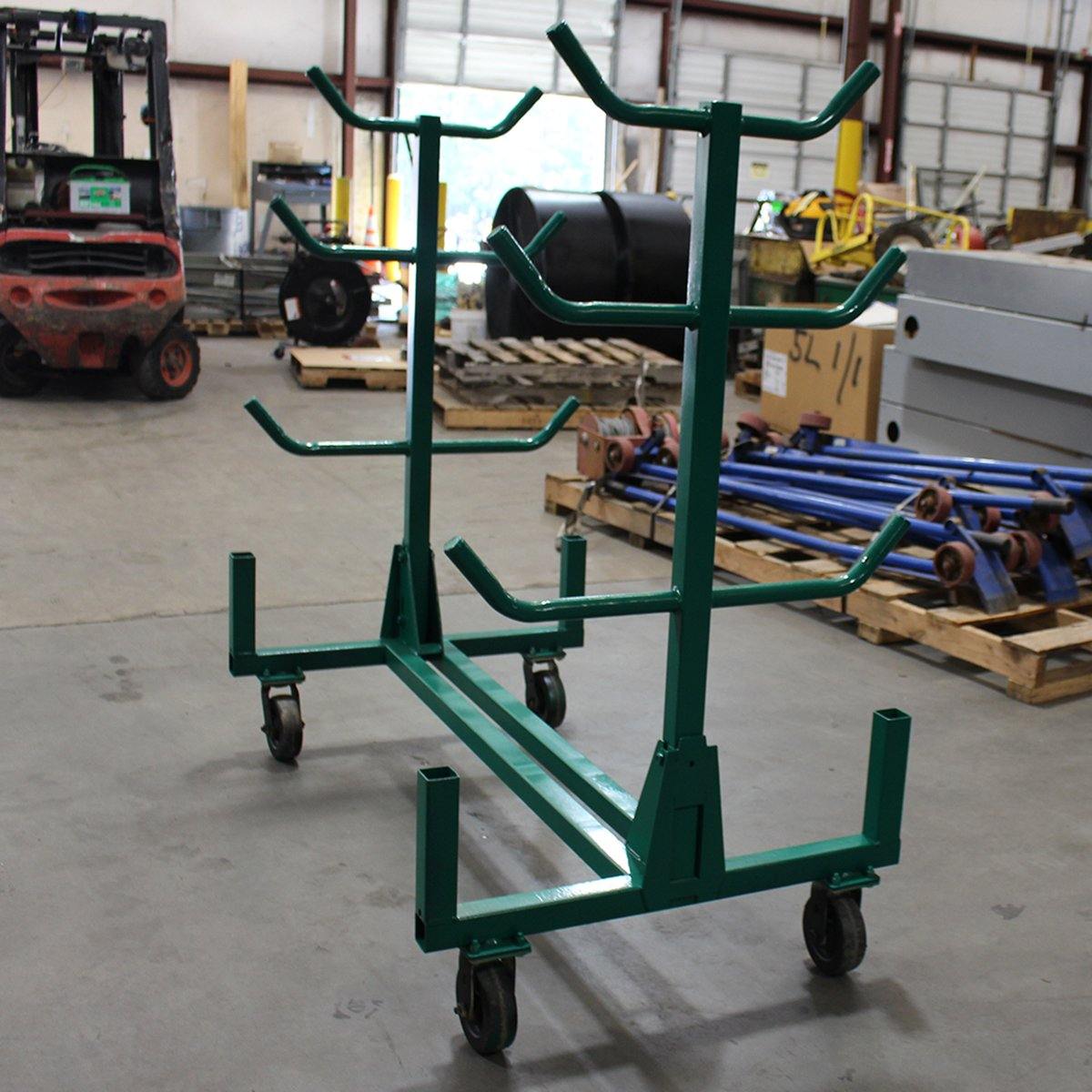 Greenlee 668 Style Mobile Conduit and Pipe Rack Cart- Remanufactureded - General Equipment & Supply