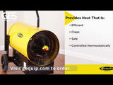 Fostoria FES-1524-3E Portable Salamander Electric Heater - Reconditioned