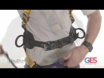 Falltech 7035BL Large Journeyman Flex Aluminum 3D Construction Belted Full Body Harness- New