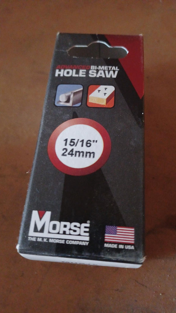 M.K. Morse 15/16"/24mm MHSA15C Advanced Bi-Metal Hole Saw New Surplus