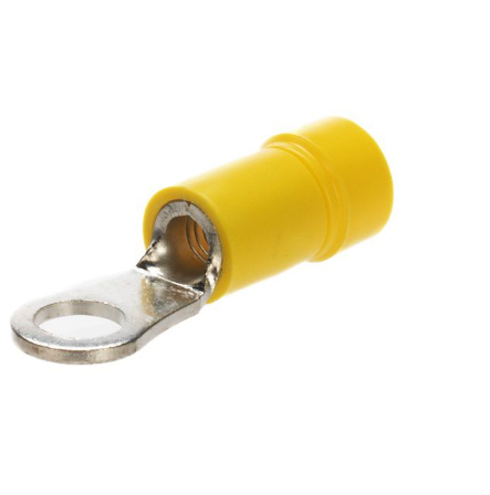 Panduit PV10-10R-L Ring Terminal, Yellow, Vinyl, 10-12 AWG, #10 Stud, PK50 New Surplus