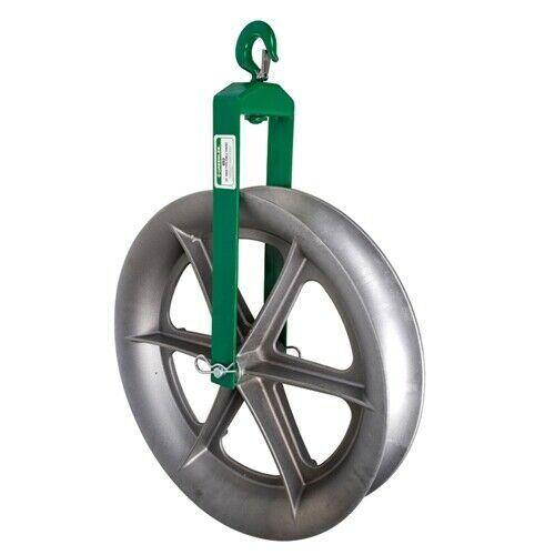 Greenlee 653 24 inch Hook Type Cable Sheave Assembly 4000lbs Capacity