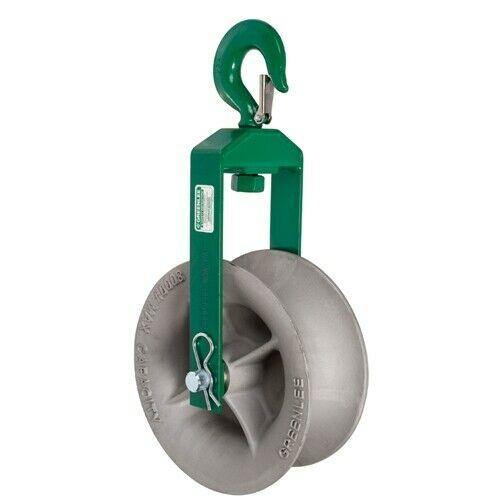 Greenlee 8012 12 inch Hook Type Cable Sheave Assembly 8000lbs Capacity- Remanufactured - General Equipment & Supply