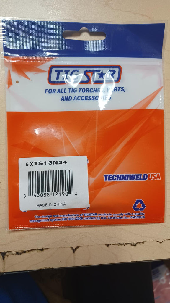 Techniweld TIG STAR TS13N24 1/8in. Tig Torch Collet Pack of 5 - New Surplus